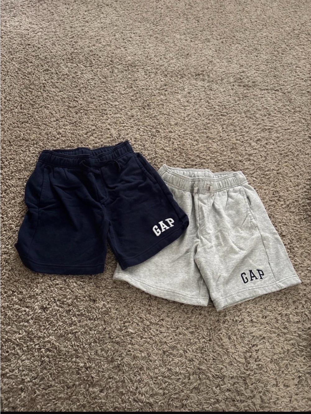 GAP Boys Navy & Light Gray Cotton Blend Casual Shorts - 2 Pack